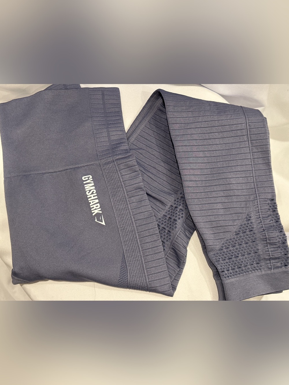 ✨ 3 FOR $50! Gymshark Seamless High Rise Leggings Slate Gray Small Like New - Picture 2 of 9